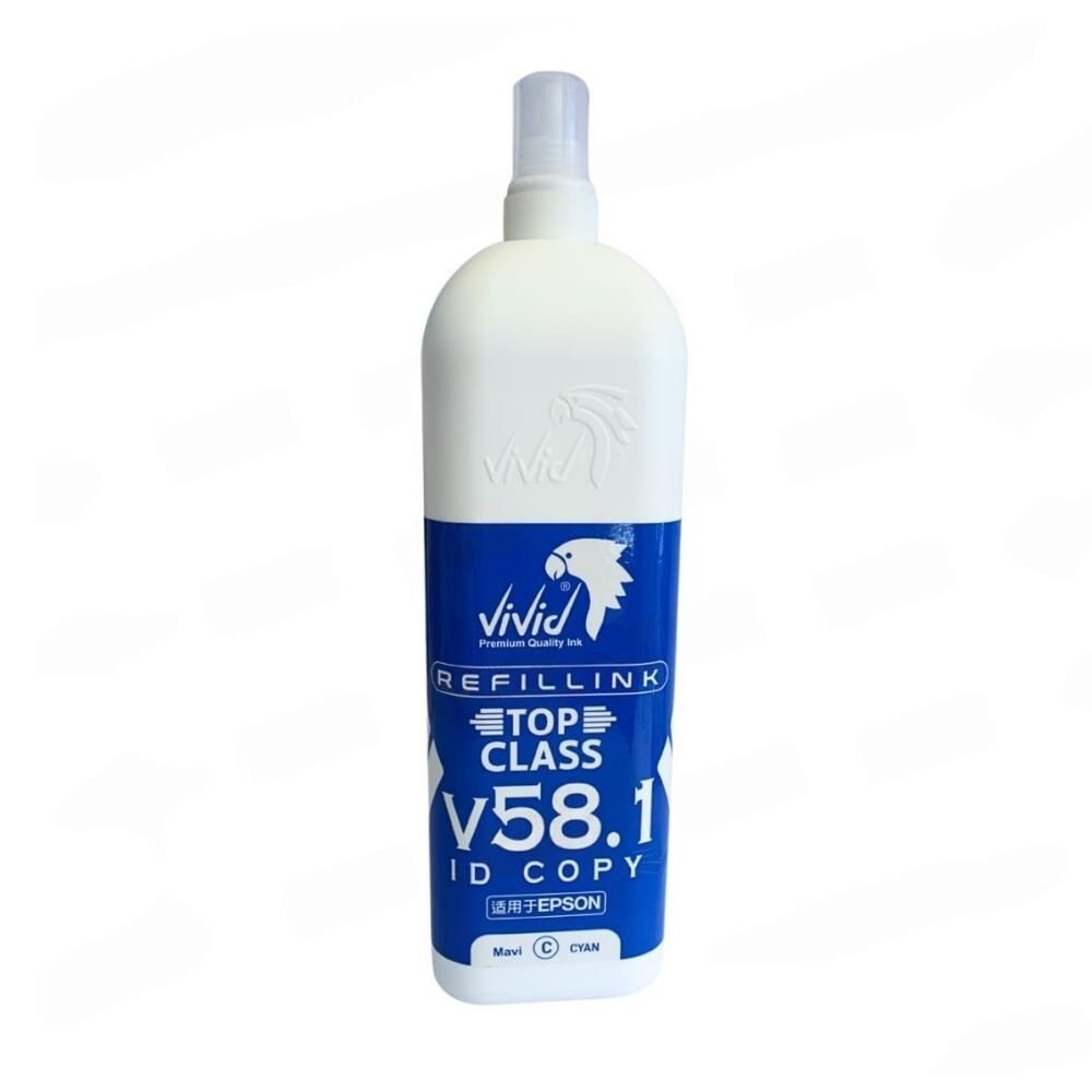 Vivid Dye Mürekkep Mavi Epson Uyumlu 1 Litre Top class V58.1