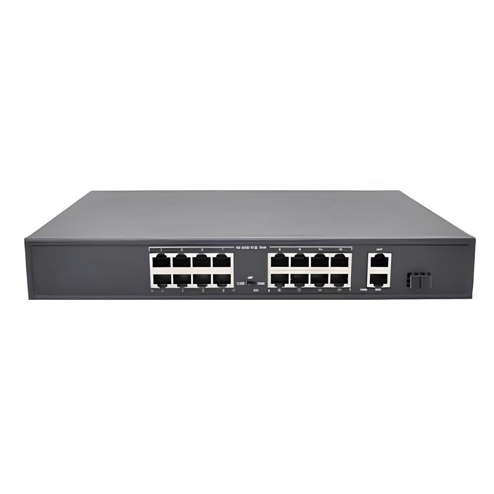 Videopark VP-16P-2UPG 16 Port Poe + 2 Port Gbit Uplink 300W Poe Swıtch Dahili Power