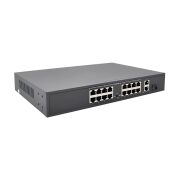 Videopark VP-16P-2UPG 16 Port Poe + 2 Port Gbit Uplink 300W Poe Swıtch Dahili Power