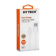 Hytech HY-X99 Lightning iphone Data+Şarj Kablosu Beyaz 3 Metre, 2.4A