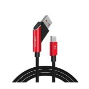 Hytech HY-X415 Type-C Data+Şarj Kablosu Kırmızı 3A 1 Metre