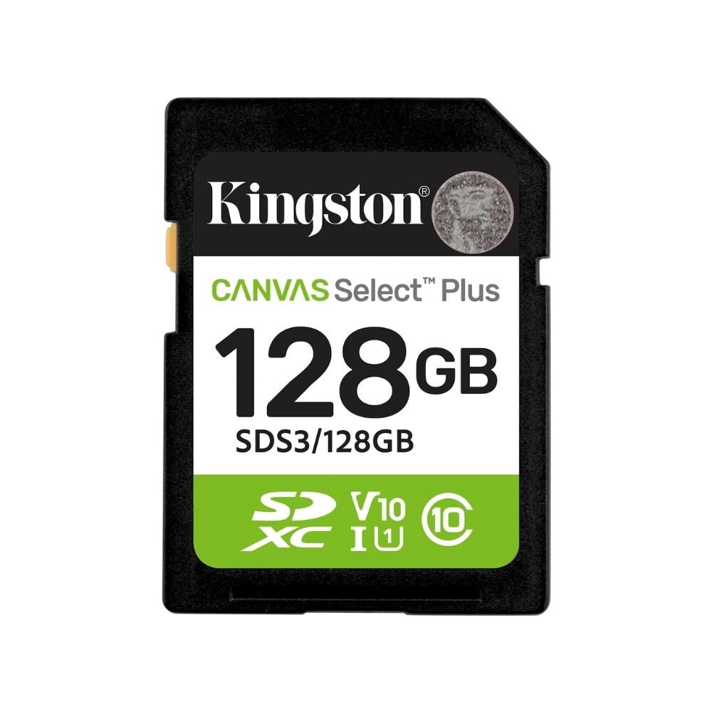 Kingston SDS3/128GB 128GB SDXC Canvas Select Plus Gen3 150MB/s C10 UHS-I U1 V10 Hafıza Kartı