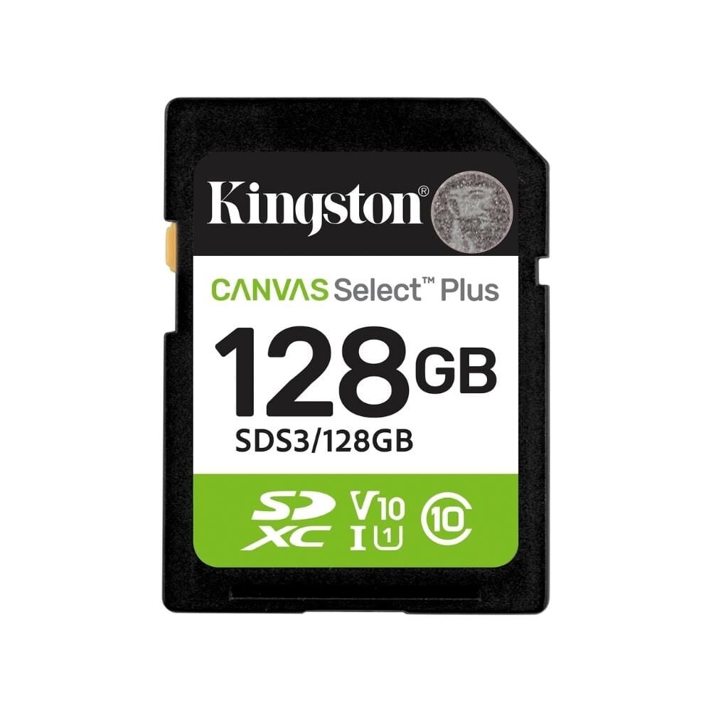 Kingston SDS3/128GB 128GB SDXC Canvas Select Plus Gen3 150MB/s C10 UHS-I U1 V10 Hafıza Kartı