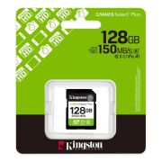 Kingston SDS3/128GB 128GB SDXC Canvas Select Plus Gen3 150MB/s C10 UHS-I U1 V10 Hafıza Kartı