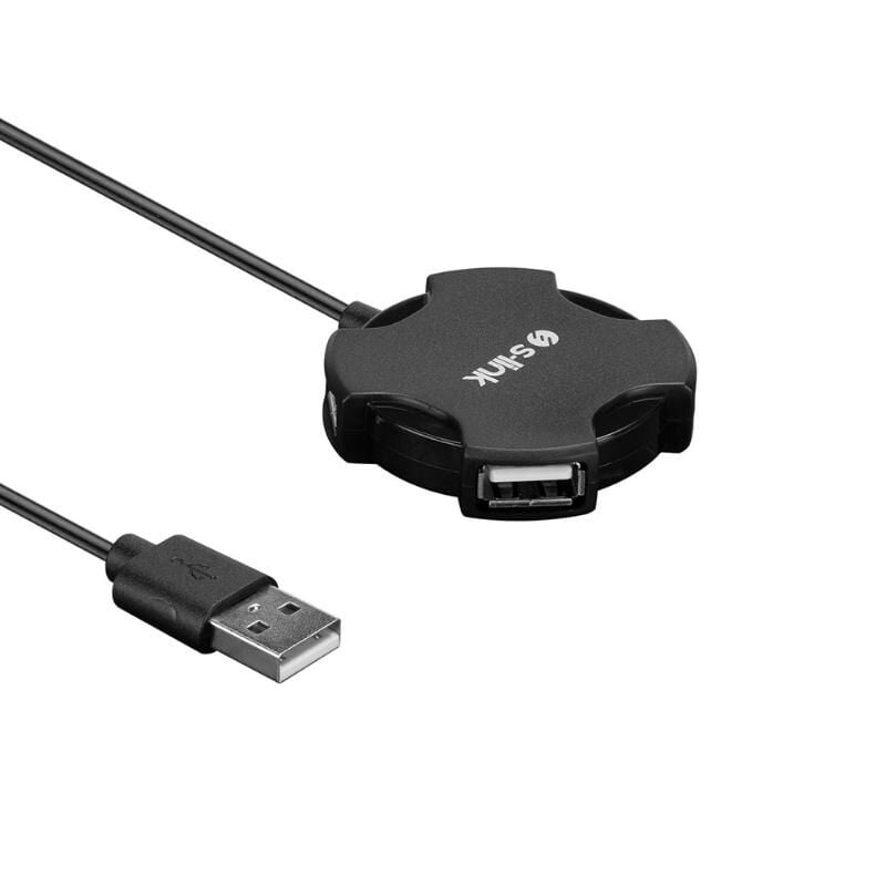 S-link Swapp SW-U212 4 Port USB 2.0 Çoklayıcı, Siyah