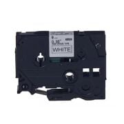 Elitrulo Brother P-Touch 9HGE221, HGE-221, Beyaz Etikete Siyah (9mm x 8m)