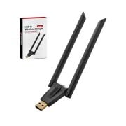 Elitstore USB Kablosuz Wifi Alıcı Çift Antenli 300Mbps - UW9