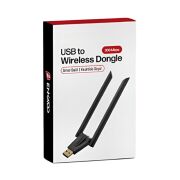 Elitstore USB Kablosuz Wifi Alıcı Çift Antenli 300Mbps - UW9
