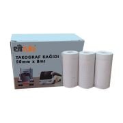 Elitrulo Takograf Kağıdı 56mm x 8mt - 3 Adet