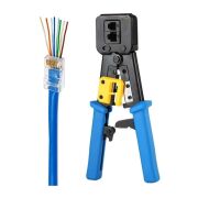 Qport Q-PEN6 Yeni Nesil EZ-RJ Ağ Pensesi Standart RJ45 ve Delikli EZ RJ45, iki çeşide de uygundur.