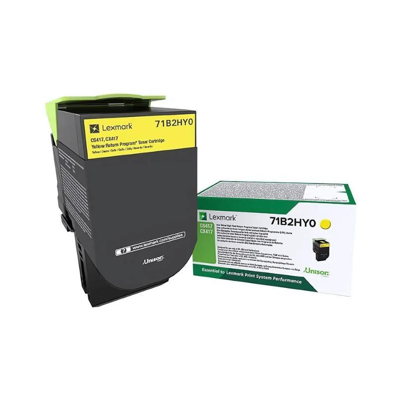 Lexmark 71B50Y0 Toner Orj. CS317, CS417, CS517, CX317, CX417, CX517 - Yellow (2.3K)