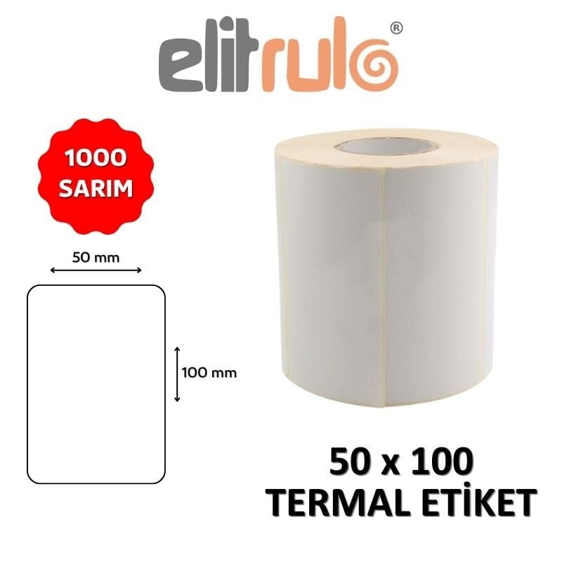 Elitrulo Barkod Etiketi 50x100 Termal - 1000 Adet