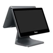 Tiwox POS PC Terminal, TP-9500D, 15,6'' Dokunmatik+13.2'' Müşteri Ekranı, i7, 8GB DDR4, 128GB SSD, Siyah