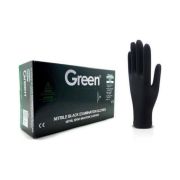 Green Pudrasız Nitril Eldiven Siyah L 100'lü Paket