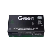 Green Pudrasız Nitril Eldiven Siyah L 100'lü Paket