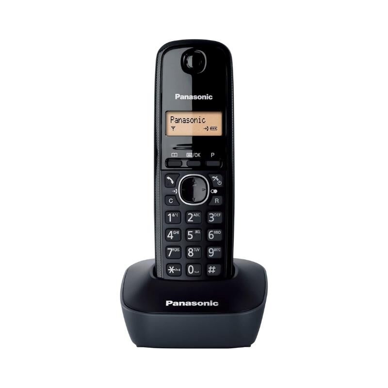Panasonic KX-TG1611 Dect Telefon, Telsiz, Siyah, 50 Rehber