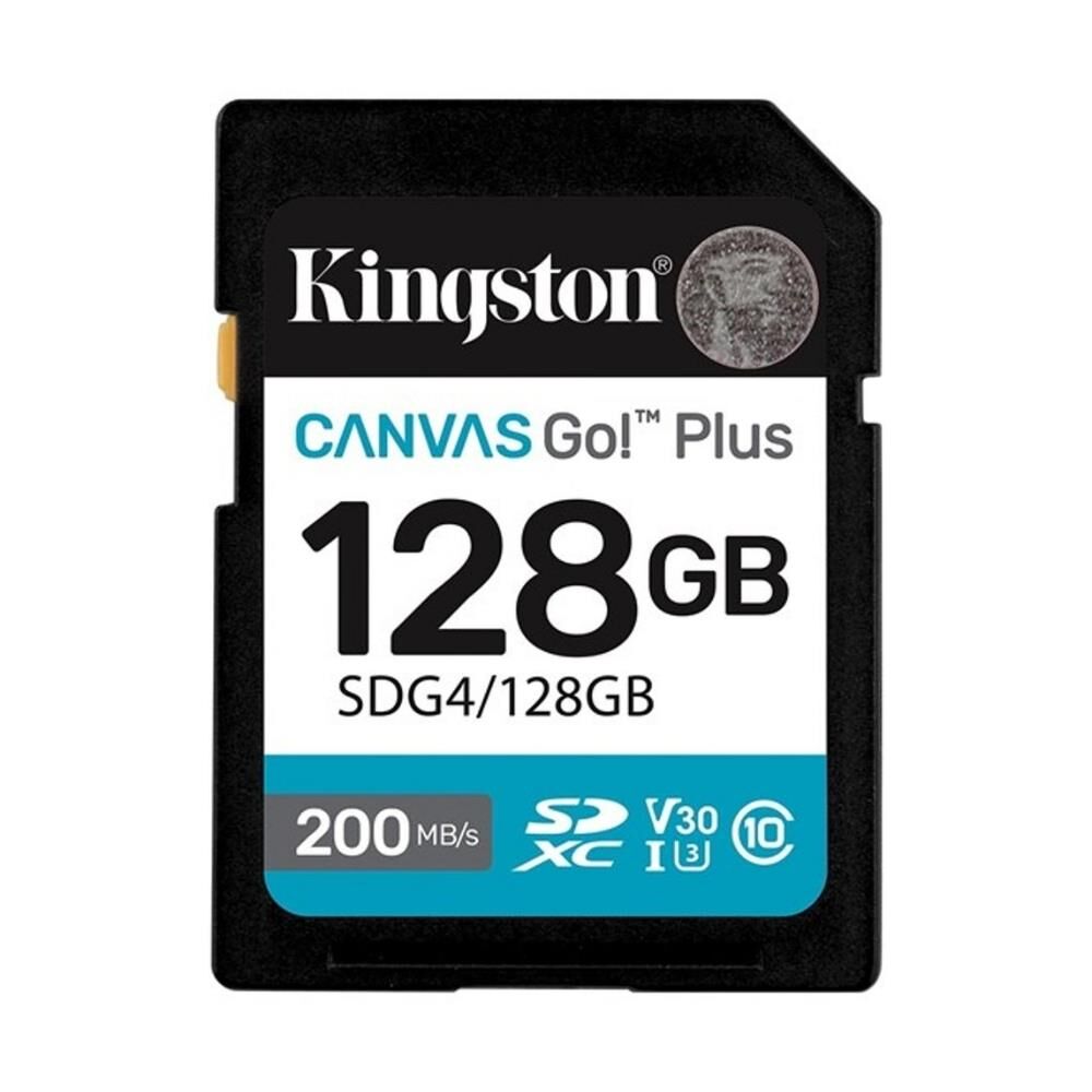 Kingston SDG4/128GB 128GB SDXC Canvas Go Plus Gen4 200MB/s C10 UHS-I U3 V30 Hafıza Kartı
