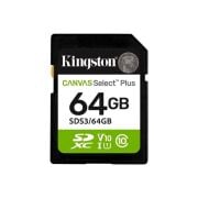 Kingston SDS3/64GB 64GB SDXC Canvas Select Plus Gen3 100MB/s C10 UHS-I U1 V10 Hafıza Kartı