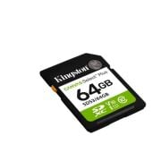 Kingston SDS3/64GB 64GB SDXC Canvas Select Plus Gen3 100MB/s C10 UHS-I U1 V10 Hafıza Kartı