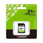 Kingston SDS3/64GB 64GB SDXC Canvas Select Plus Gen3 100MB/s C10 UHS-I U1 V10 Hafıza Kartı