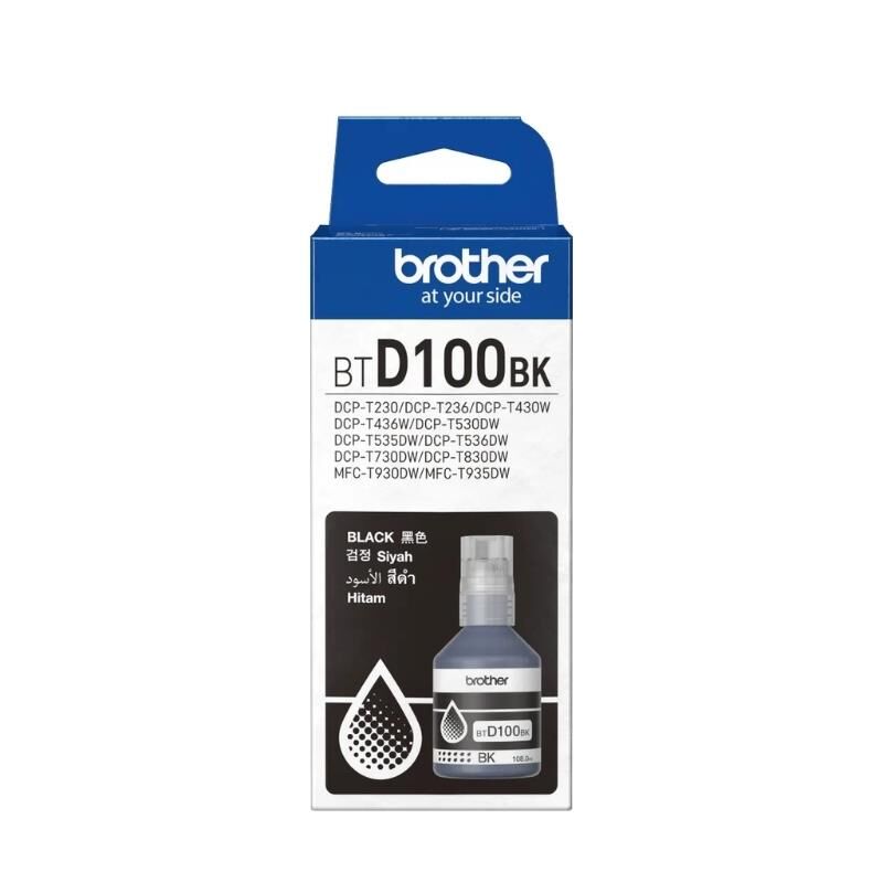 Brother BTD100BK Mürekkep Black Orj. 108ml, T230, T430, T530, T730, T830,T930