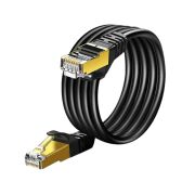 Elitstore Cat7 Patch Kablo 5 Metre, 10 Gbps 600 MHz, Siyah - CAT7-5MT-S