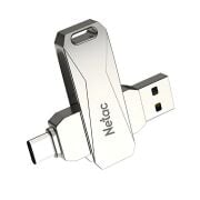 Netac 256GB Type-C + USB 3.0 Flash Bellek - NT03U782C-256G-30PN