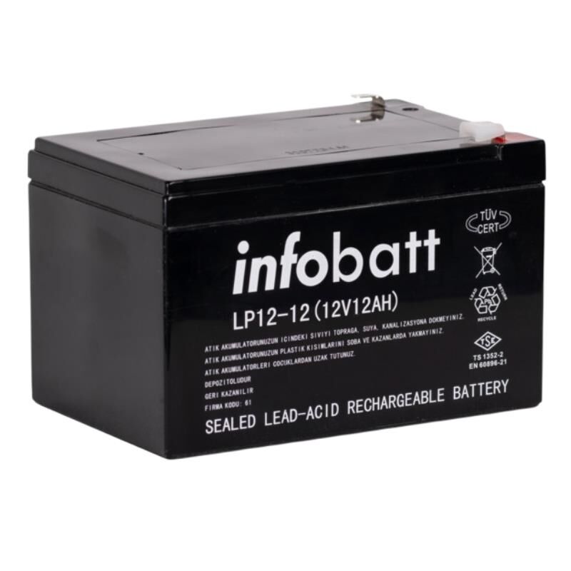 İNFOBAT 12V 12A KURU TİP AKÜ