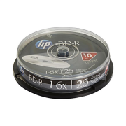 HP Blu-Ray BD-R 6X 25GB 10Lu Cake Box - BRE00071-3