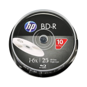 HP Blu-Ray BD-R 6X 25GB 10Lu Cake Box - BRE00071-3