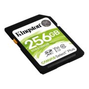 Kingston 256GB SD Hafıza Kartı, Canvas Select Plus 100R C10 UHS-I U3 V30, SDS2/256GB