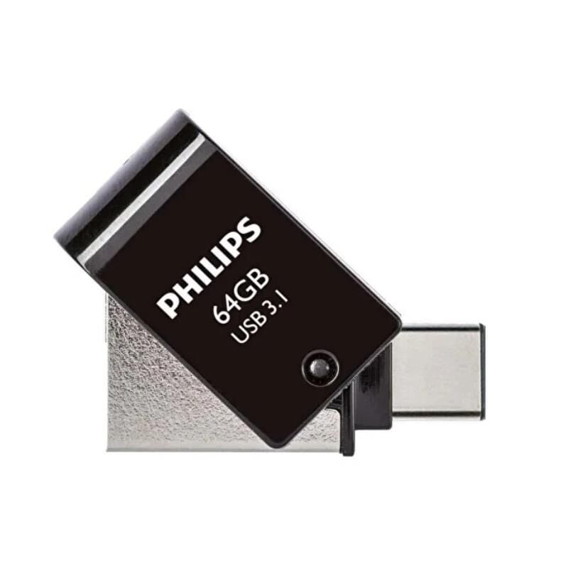 PHILIPS 128GB USB 3.1 Type-C Bellek, 2 in 1 Metal - FM12DC152B/00