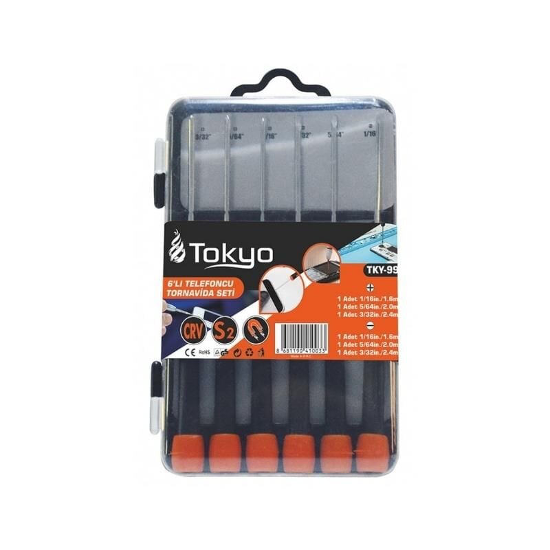 Tokyo Telefoncu Saatçi Tornavida Seti 6 Parça
