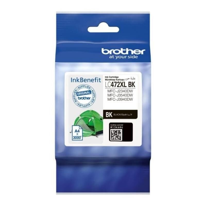 Brother LC472XLBK Black Siyah Orj. Kartuş MFC-J2340, J3540, J3940 (3K)