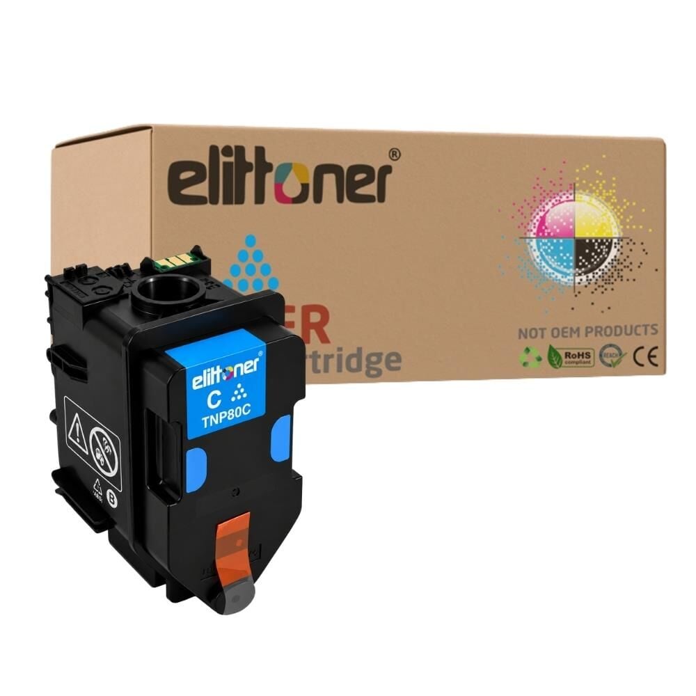Elittoner Konica Minolta TNP79C, TNP80C, TNP81C Cyan (150Gr./9K) Bizhub C3300i, C3320i, C3350i, C4000i, C4050i