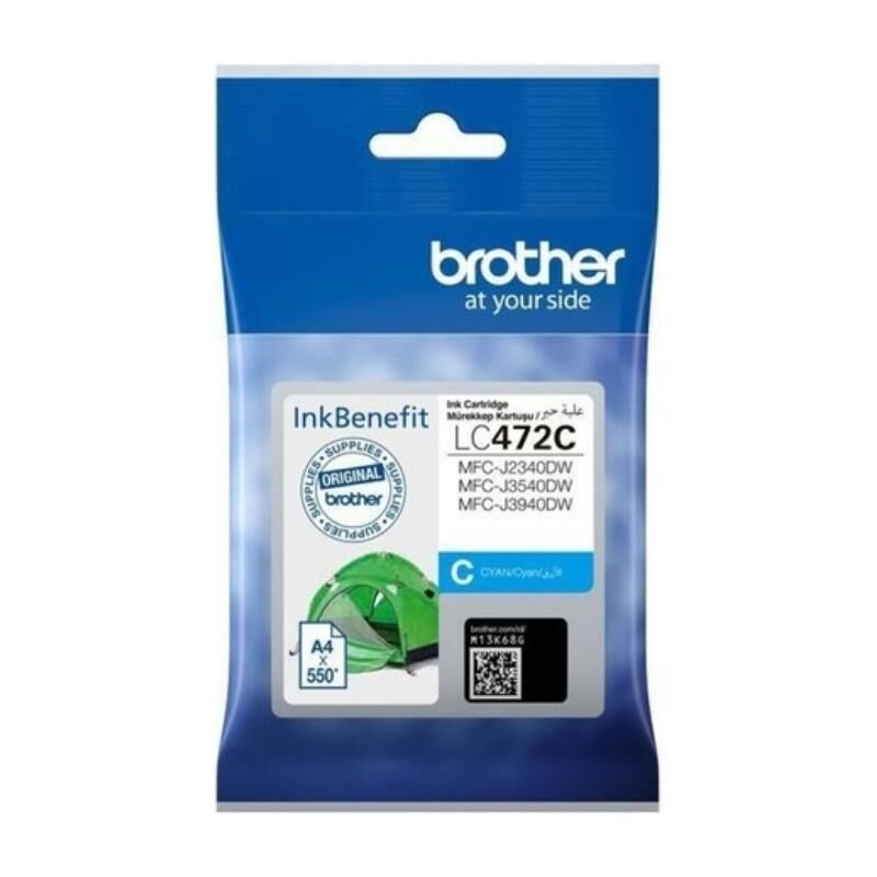 Brother LC472XLC Cyan Mavi Orj. Kartuş MFC-J2340, J3540, J3940 (1.5K)
