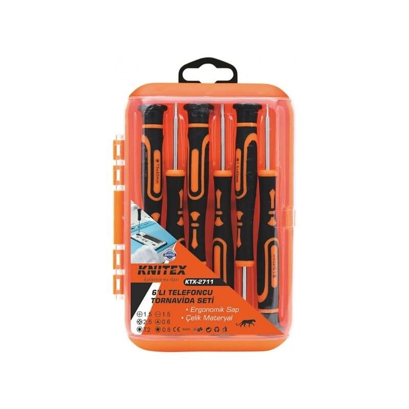 Elitstore Telefoncu Saatçi Tornavida Seti 6 Parça - Ktx-958