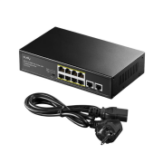 Cudy FS1010PG 8 Port 10/100 Yönetilemez +2 Port Gigabit Desktop (8 Port Poe+) 120W Switch