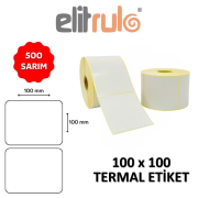 Elitrulo Barkod Etiketi 100x100 Termal - 500 Adet