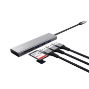 Trust 24191 Halyx Fast 3.2 Usb-C Hub & USB Çoklayıcı Kart Okuyucu