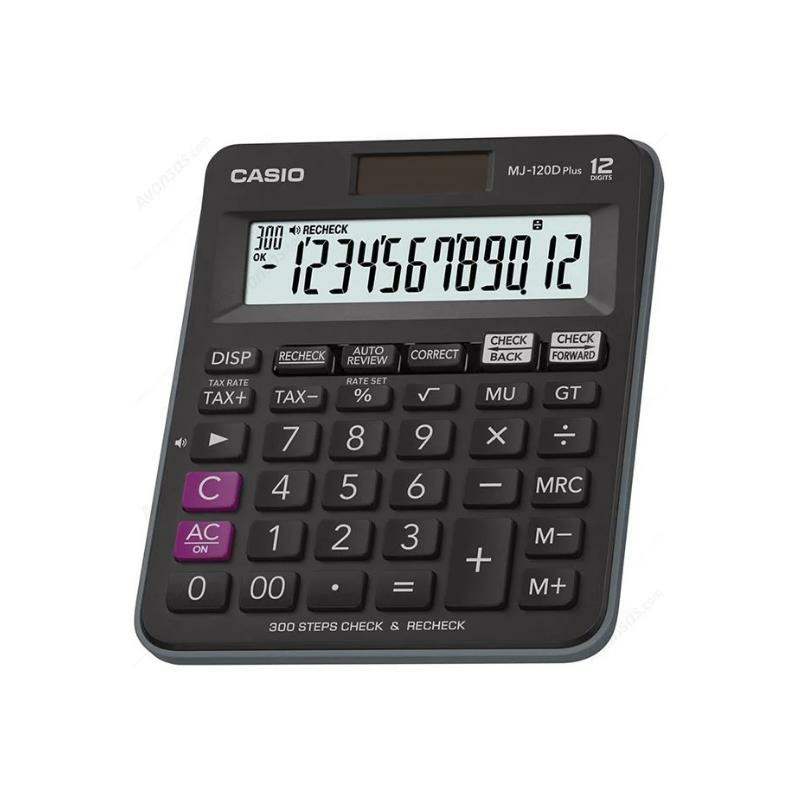 Casio MJ-120D Plus İşlem Kontrollü 12 Hane Masaüstü Hesap Makinesi