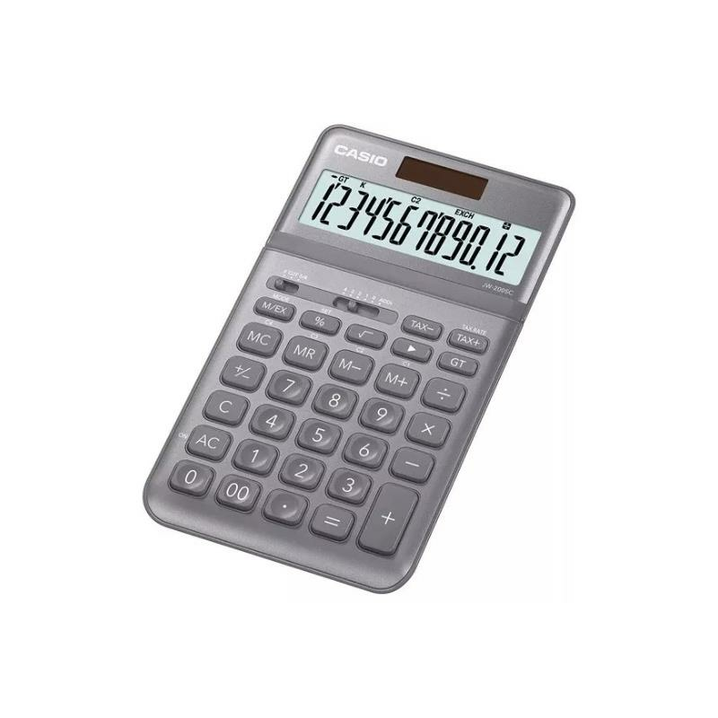 Casio JW-200SC-GY 12 Haneli Masaüstü Hesap Makinesi - Gri