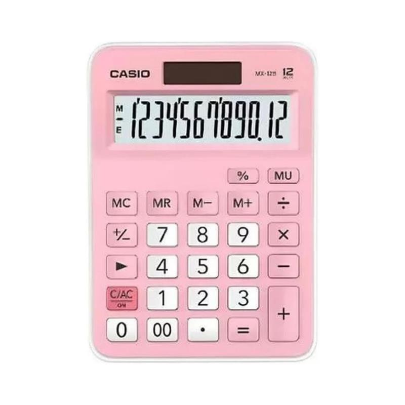 Casio MX-12B-PK Pembe 12 Hane Masaüstü Hesap Makinesi