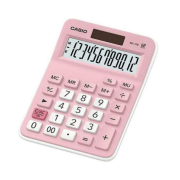 Casio MX-12B-PK Pembe 12 Hane Masaüstü Hesap Makinesi