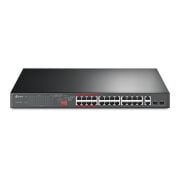 Tp-Link TL-SL1226P 24 Port 10/100 Mbps Poe+ 2 Port 10/100/1000 Mbps Switch 2 Port SFP Çelik Kasa