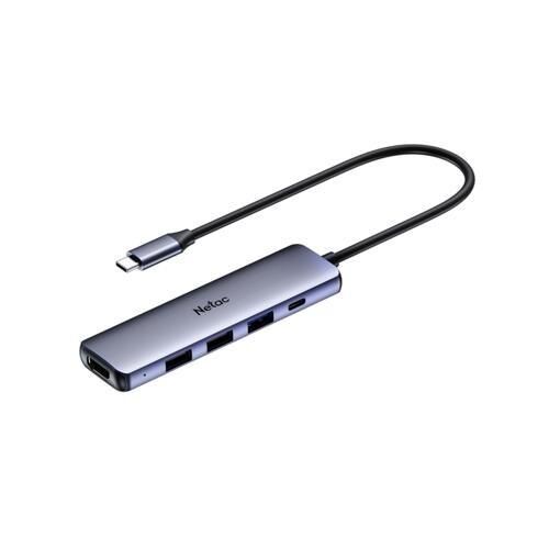Netac Type-C to 1xPD, 1xUSB 3.0, 2xUSB 2.0, 1xHDMI Çoklayıcı - NT08WF13-30GR