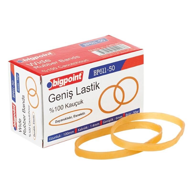 Bigpoint BP611-50 Geniş Ambalaj Lastiği 50 Gram %100 Kauçuk
