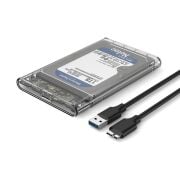 Netac 2.5'' Şeffaf Disk HDD Kutusu Sata to USB 3.0 HDD - NT07WH11-30B0
