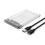Netac 2.5'' Şeffaf Disk Kutusu Sata to USB 3.0 HDD - NT07WH11-30B0