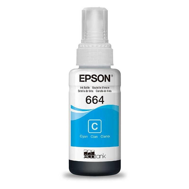 Epson Mürekkep Orj. T664 Cyan 70ml - C13T66424A